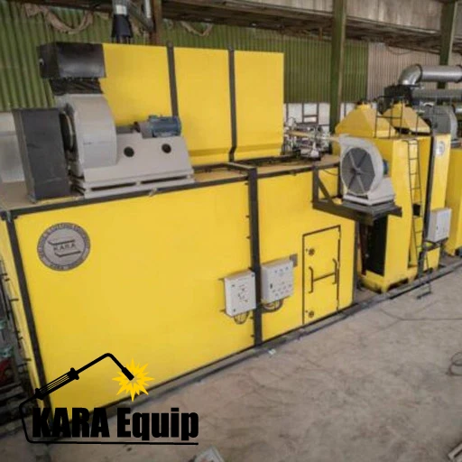 خط اتوماتیک سندبلاست کارا با رنگ و کوره ورق 3*12